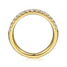 14K Yellow Gold Diamond Wedding Band - 0.4 ct