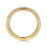 14K Yellow Gold Diamond Wedding Band - 0.25 ct