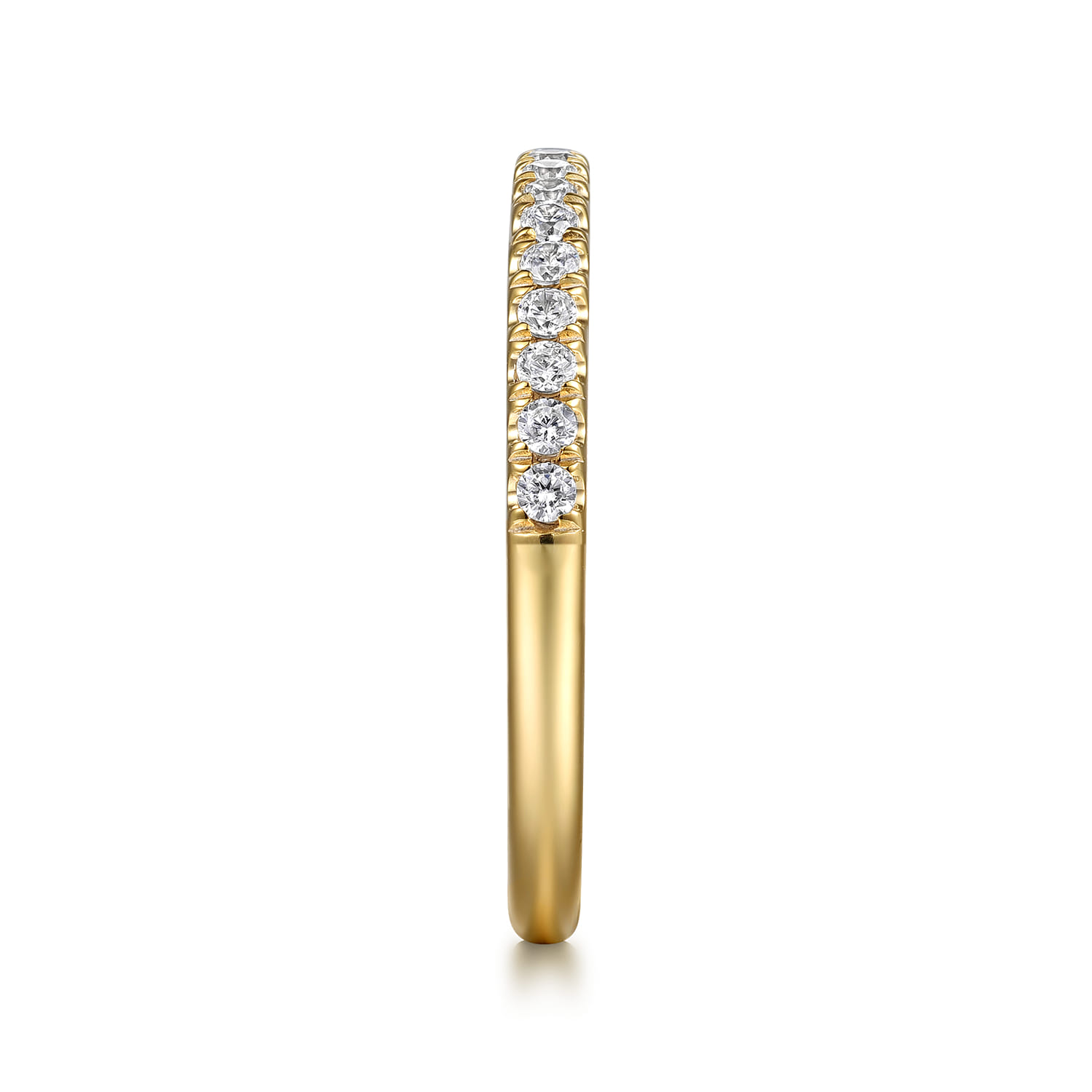 14K Yellow Gold Diamond Wedding Band - 0.25 ct - Shot 5