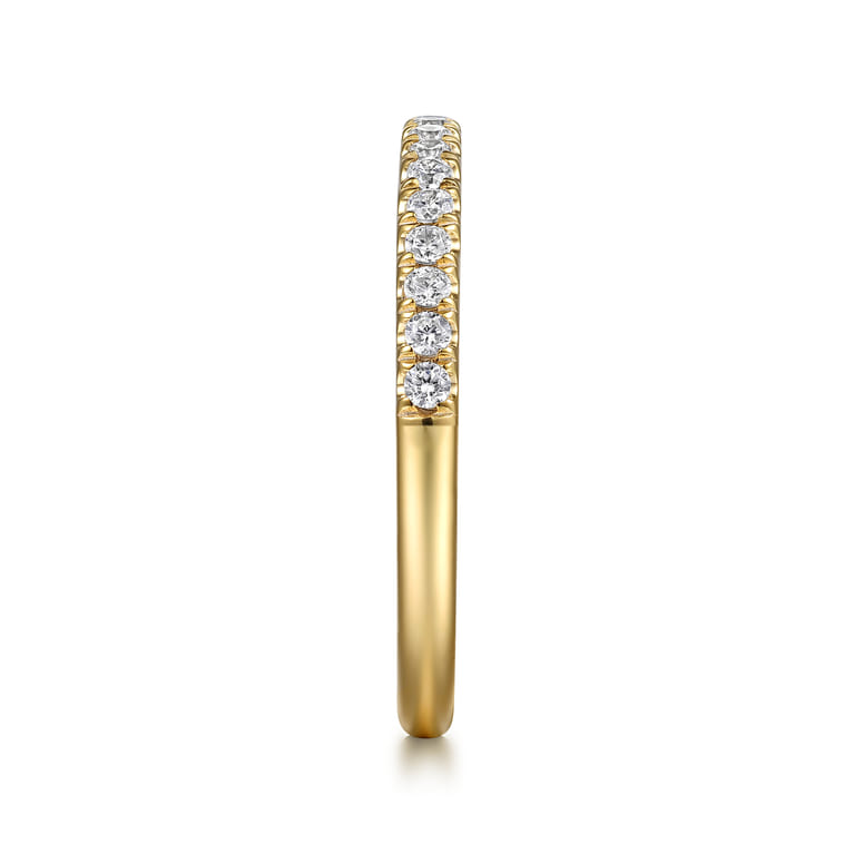 14K Yellow Gold Diamond Wedding Band - 0.25 ct - Shot 5