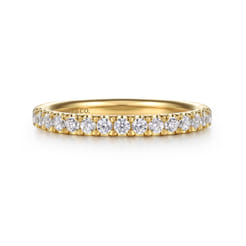 14K Yellow Gold Diamond Wedding Band