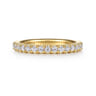 14K Yellow Gold Diamond Wedding Band - 0.4 ct