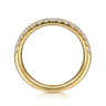 14K Yellow Gold Diamond Wedding Band - 0.4 ct