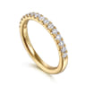 14K Yellow Gold Diamond Wedding Band - 0.4 ct