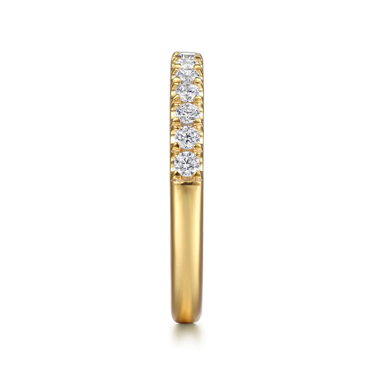 14K Yellow Gold Diamond Wedding Band - 0.4 ct - Shot 5