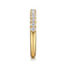 14K Yellow Gold Diamond Wedding Band - 0.4 ct