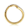14K Yellow Gold Diamond Wedding Band - 0.4 ct