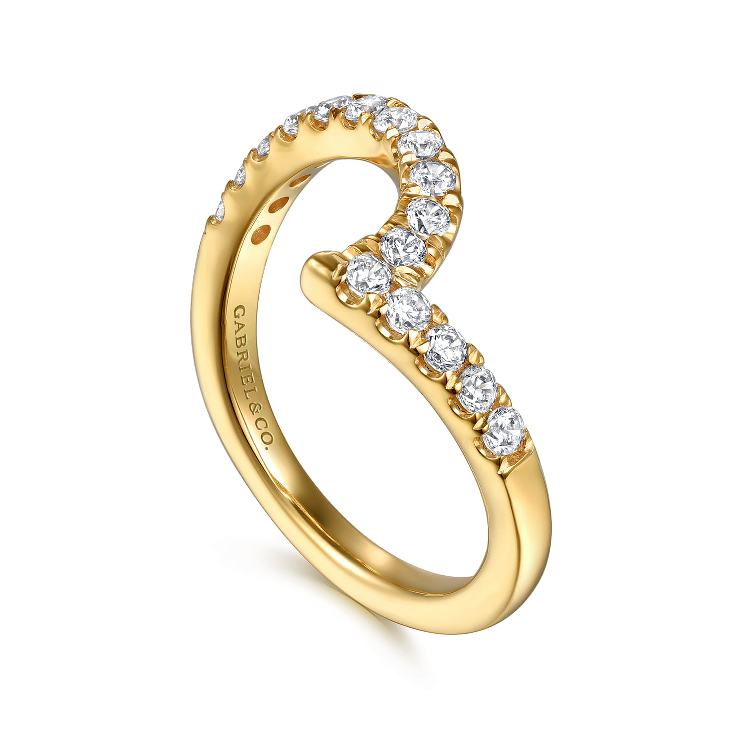 14K Yellow Gold Diamond Wedding Band - 0.4 ct - Shot 3