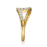 14K Yellow Gold Diamond Wedding Band - 0.4 ct