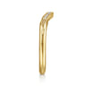 14K Yellow Gold Diamond Wedding Band - 0.07 ct