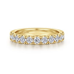 14K Yellow Gold Diamond Wedding Band