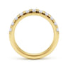 14K Yellow Gold Diamond Wedding Band - 0.8 ct