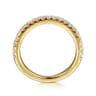 14K Yellow Gold Diamond Wedding Band - 0.4 ct