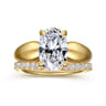 14K Yellow Gold Diamond Wedding Band - 0.4 ct