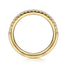 14K Yellow Gold Diamond Wedding Band - 0.25 ct