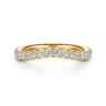 14K Yellow Gold Diamond Wedding Band - 0.5 ct