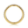 14K Yellow Gold Diamond Wedding Band - 0.5 ct