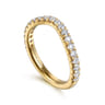 14K Yellow Gold Diamond Wedding Band - 0.5 ct