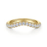 14K Yellow Gold Diamond Wedding Band - 0.4 ct
