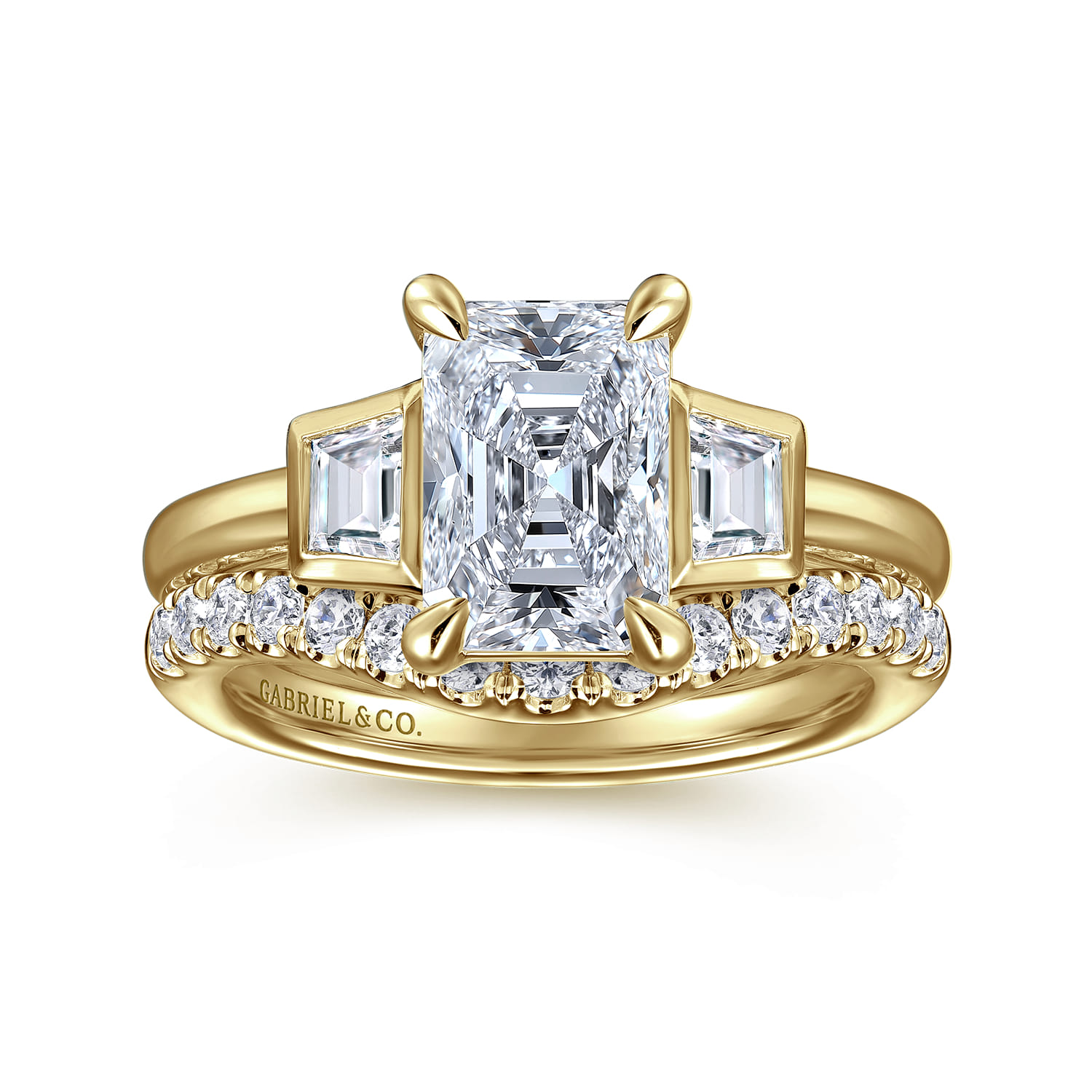 14K Yellow Gold Diamond Wedding Band - 0.4 ct - Shot 4