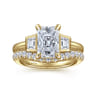 14K Yellow Gold Diamond Wedding Band - 0.4 ct