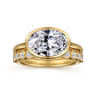 14K Yellow Gold Diamond Wedding Band - 0.3 ct