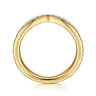 14K Yellow Gold Diamond Wedding Band - 0.3 ct