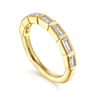 14K Yellow Gold Diamond Wedding Band - 0.5 ct