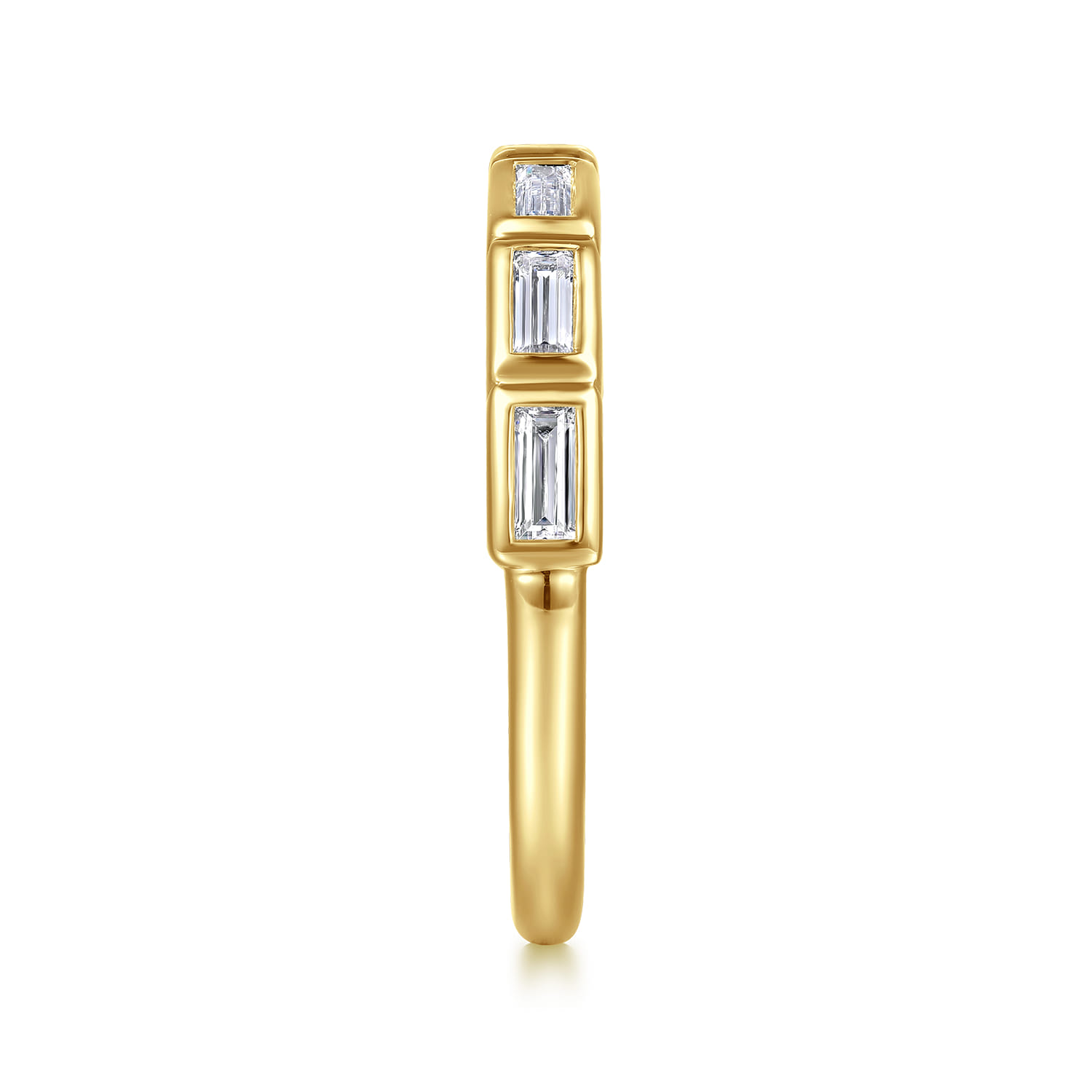 14K Yellow Gold Diamond Wedding Band - 0.5 ct - Shot 5