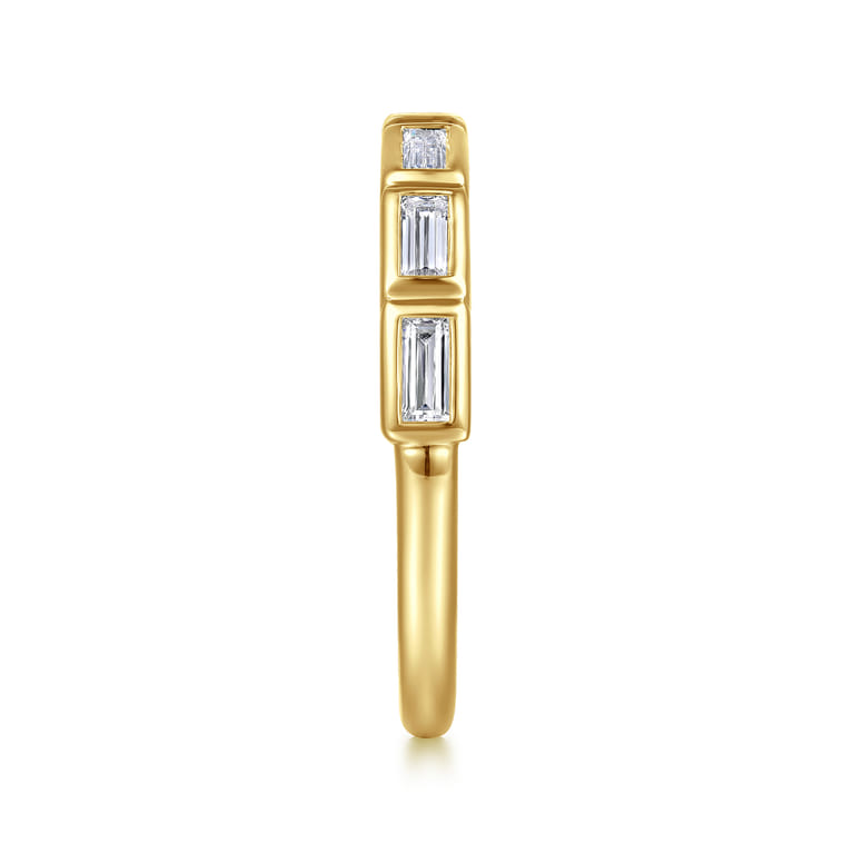 14K Yellow Gold Diamond Wedding Band - 0.5 ct - Shot 5