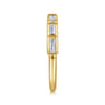 14K Yellow Gold Diamond Wedding Band - 0.5 ct