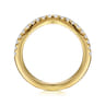 14K Yellow Gold Diamond Wedding Band - 0.3 ct
