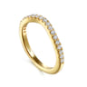 14K Yellow Gold Diamond Wedding Band - 0.3 ct