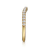 14K Yellow Gold Diamond Wedding Band - 0.3 ct