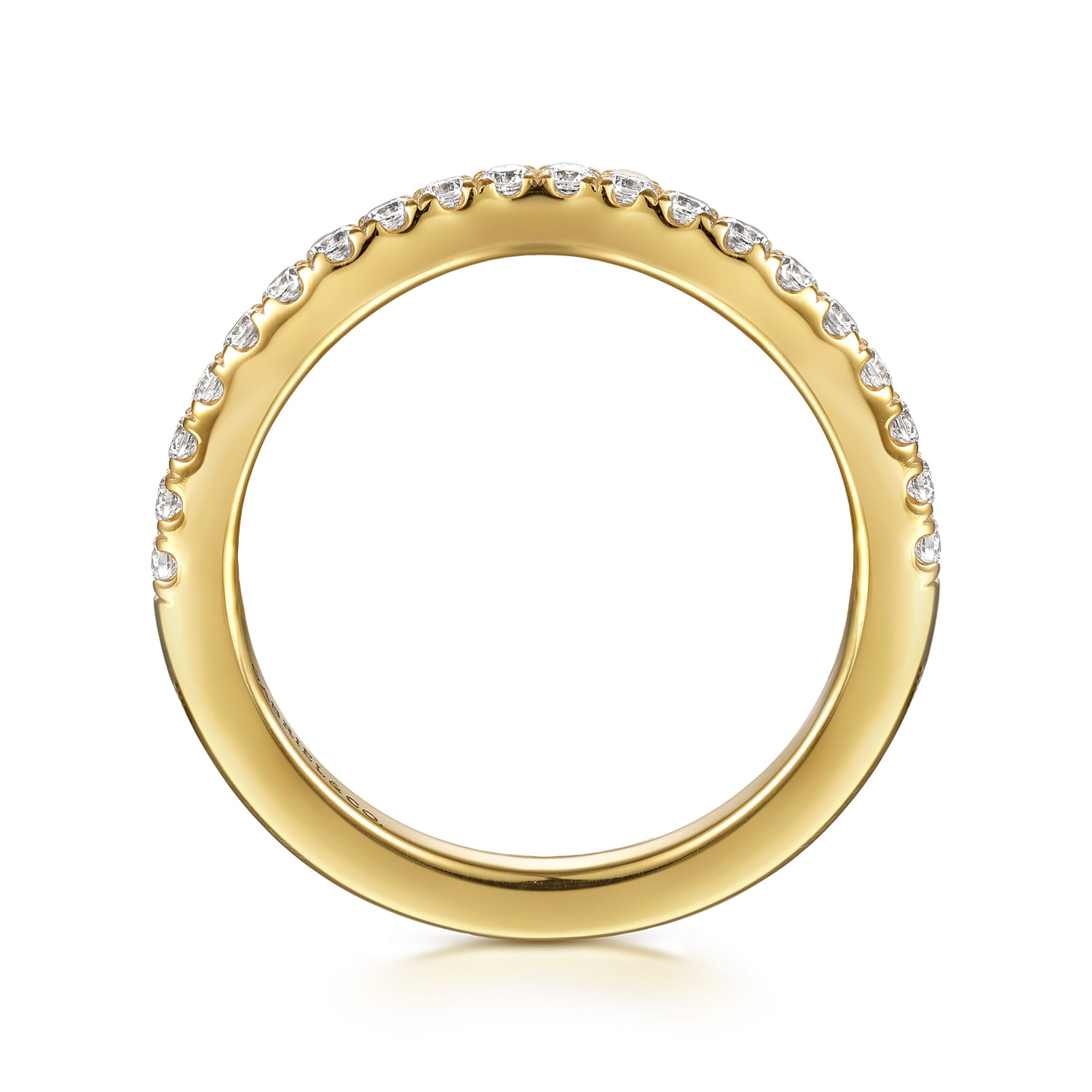 14K Yellow Gold Diamond Wedding Band - 0.3 ct - Shot 2