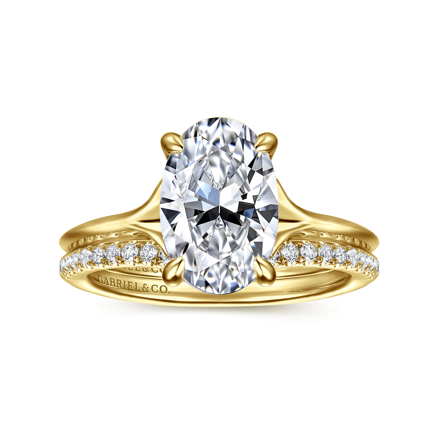 14K Yellow Gold Diamond Wedding Band - 0.18 ct - Shot 4