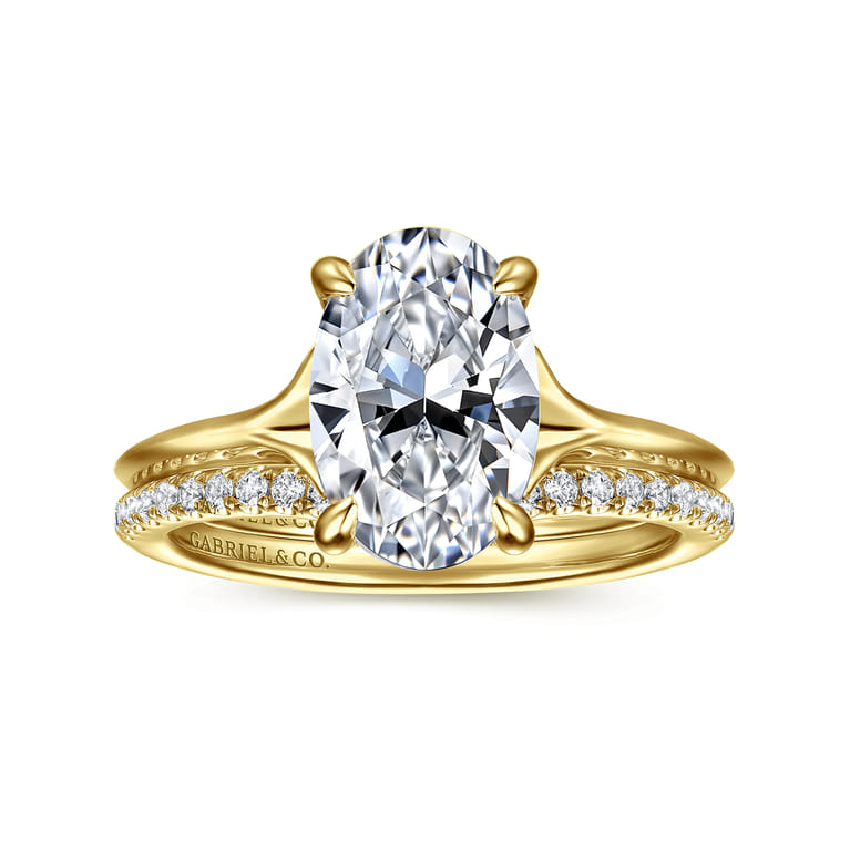 14K Yellow Gold Diamond Wedding Band - 0.18 ct - Shot 4