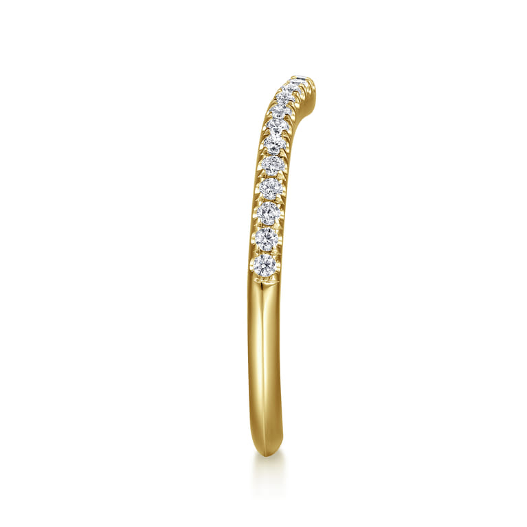 14K Yellow Gold Diamond Wedding Band - 0.18 ct - Shot 5
