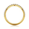 14K Yellow Gold Diamond Wedding Band - 0.3 ct