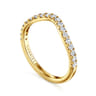 14K Yellow Gold Diamond Wedding Band - 0.3 ct