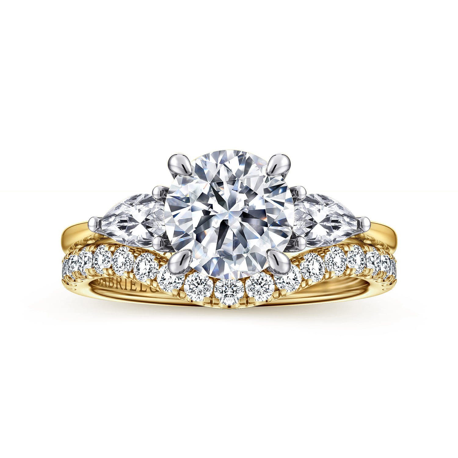 14K Yellow Gold Diamond Wedding Band - 0.3 ct - Shot 4