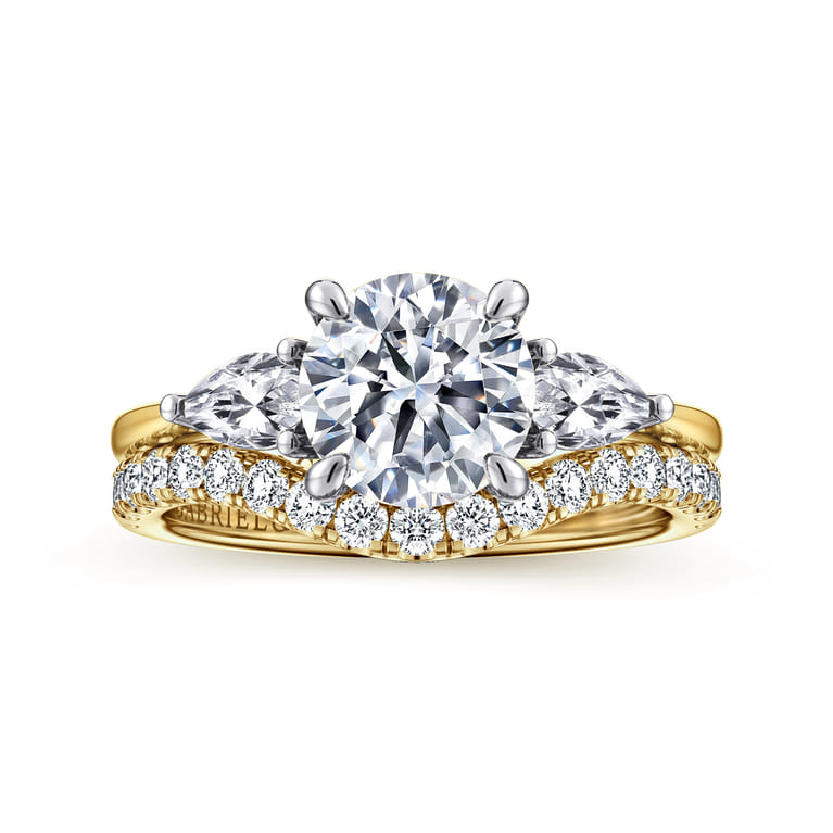14K Yellow Gold Diamond Wedding Band - 0.3 ct - Shot 4