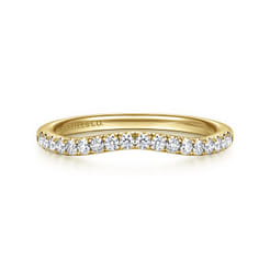 14K Yellow Gold Diamond Wedding Band
