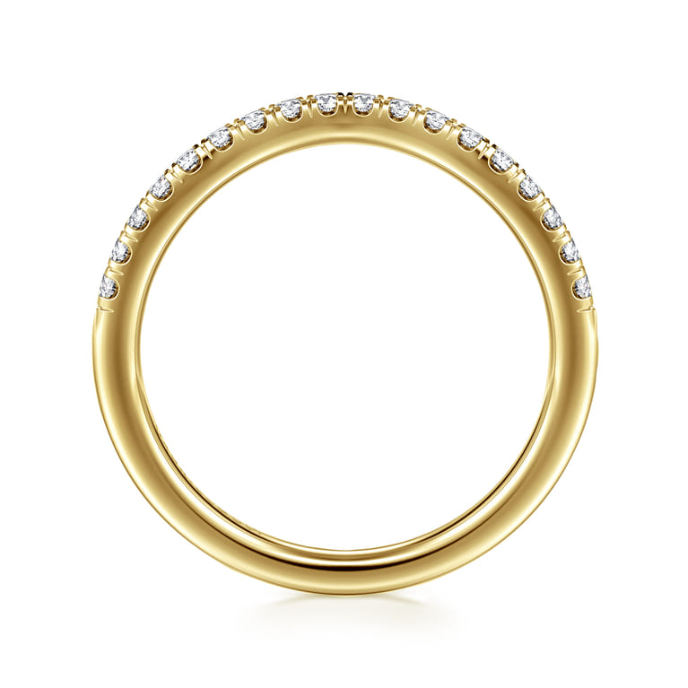 14K Yellow Gold Diamond Wedding Band - 0.23 ct - Shot 2