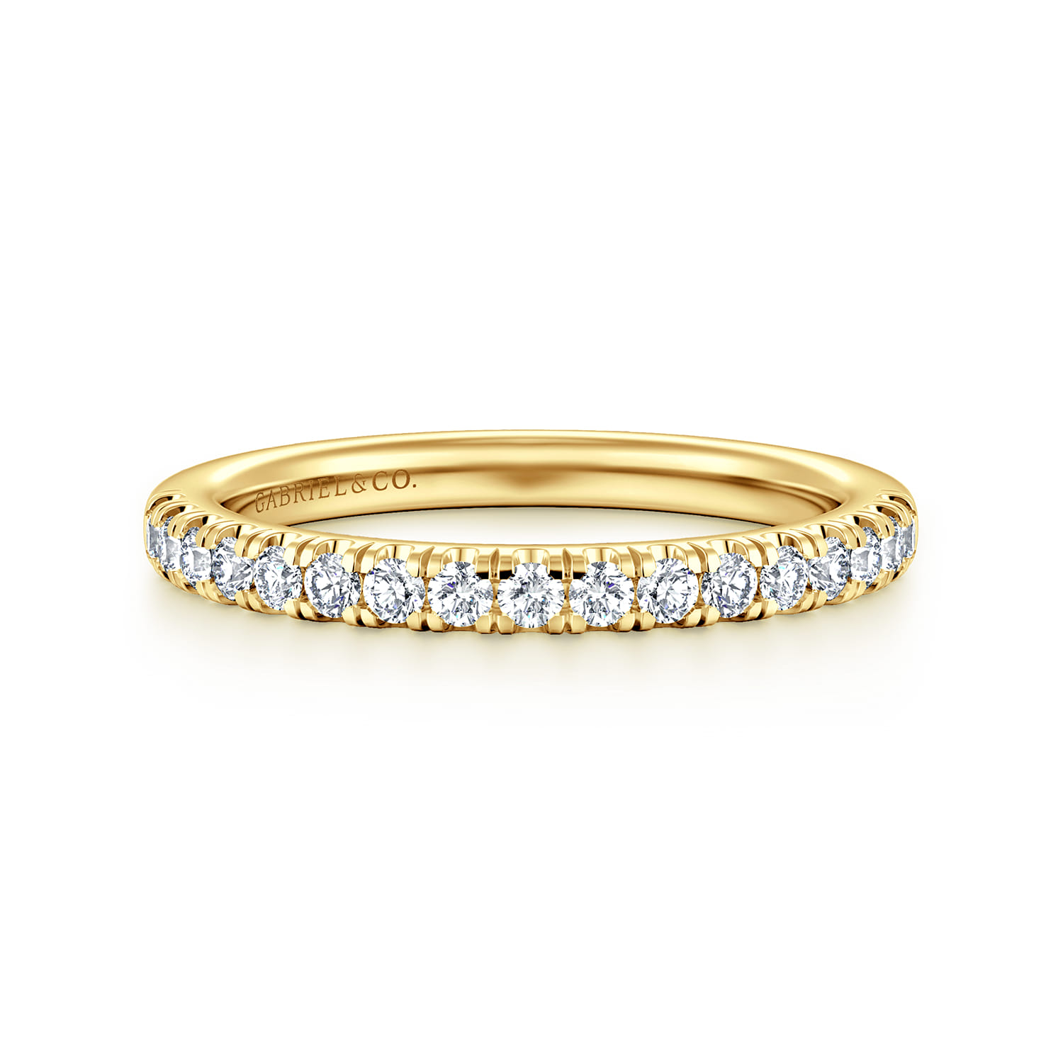 14K Yellow Gold Diamond Wedding Band - 0.4 ct - Shot 1