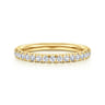 14K Yellow Gold Diamond Wedding Band - 0.4 ct
