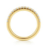 14K Yellow Gold Diamond Wedding Band - 0.4 ct