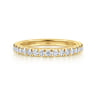 14K Yellow Gold Diamond Wedding Band - 0.35 ct