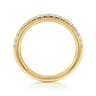 14K Yellow Gold Diamond Wedding Band - 0.35 ct