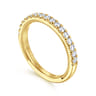 14K Yellow Gold Diamond Wedding Band - 0.35 ct